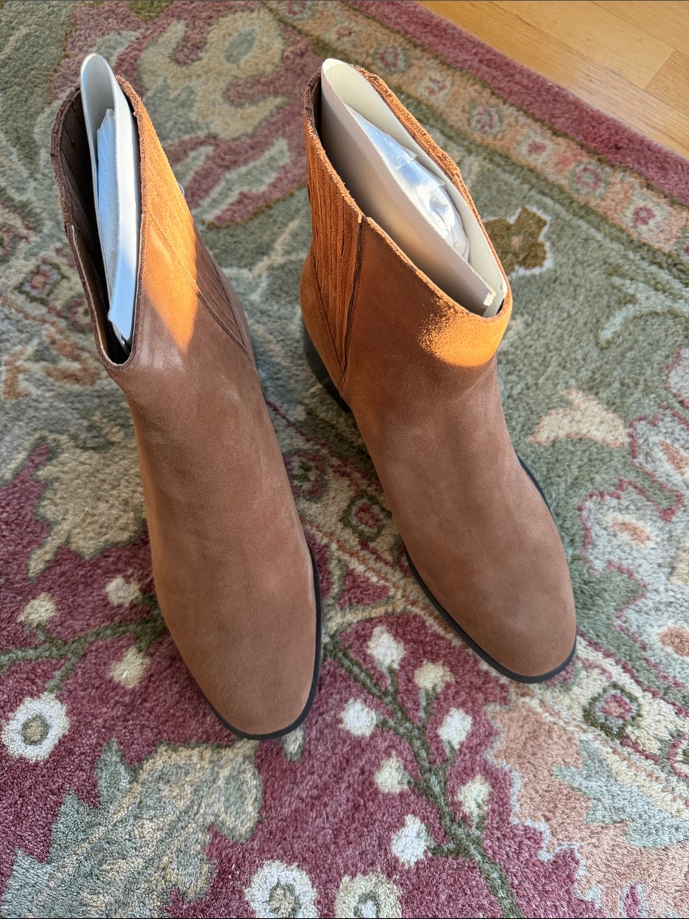 Dolce Vita Suede Ankle Boots in Brown